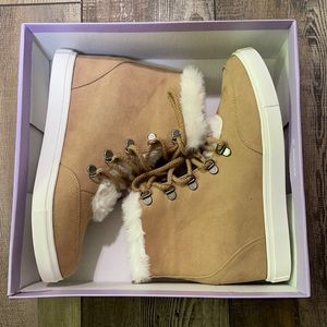 Madden Girl Women’s Pulley Tie Wedge Booties